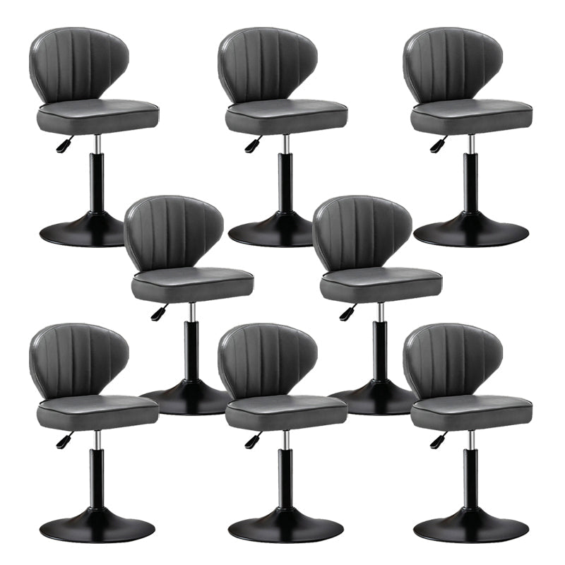 Home Swivel verstelbare hoogte Krukkruk Moderne matte afwerking Lederen barstool