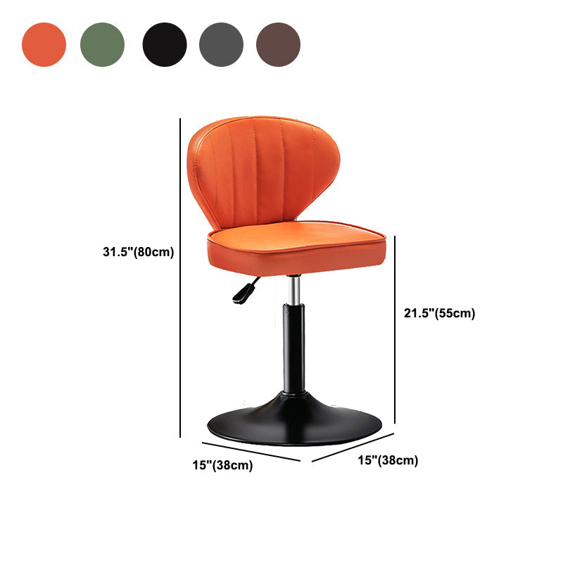 Home Swivel verstelbare hoogte Krukkruk Moderne matte afwerking Lederen barstool