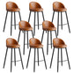 Faux Leather Armless Bar Stool Industrial Low Back Bar Chair with Metal Footrest Coffee 8 Piece Set Clearhalo 'Bar Furniture' 'Bar Stools' 'bar_stools' 'furn' 'furn_bar_stools' 'Furniture' 'Kitchen & Dining Furniture' 5778378
