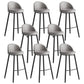 Faux Leather Armless Bar Stool Industrial Low Back Bar Chair with Metal Footrest Grey 8 Piece Set Clearhalo 'Bar Furniture' 'Bar Stools' 'bar_stools' 'furn' 'furn_bar_stools' 'Furniture' 'Kitchen & Dining Furniture' 5778393