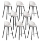 Faux Leather Armless Bar Stool Industrial Low Back Bar Chair with Metal Footrest White 8 Piece Set Clearhalo 'Bar Furniture' 'Bar Stools' 'bar_stools' 'furn' 'furn_bar_stools' 'Furniture' 'Kitchen & Dining Furniture' 5778403