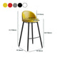 Faux Leather Armless Bar Stool Industrial Low Back Bar Chair with Metal Footrest Clearhalo 'Bar Furniture' 'Bar Stools' 'bar_stools' 'furn' 'furn_bar_stools' 'Furniture' 'Kitchen & Dining Furniture' 5778409