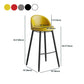 Faux Leather Armless Bar Stool Industrial Low Back Bar Chair with Metal Footrest Clearhalo 'Bar Furniture' 'Bar Stools' 'bar_stools' 'furn' 'furn_bar_stools' 'Furniture' 'Kitchen & Dining Furniture' 5778410