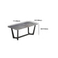 Grey Designer 1/2/5/6/7 Pieces Dining Table Set Rectangle Stone Dinette Set Clearhalo 'Dining Room Sets' 'Dining Tables & Seating' 'dining_room_set' 'furn' 'furn_dining_room_set' 'Furniture' 'Kitchen & Dining Furniture' 5778429