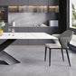 Modern Rectangle Sintered Stone Table Set 1/4/5 Pieces Dining Set Clearhalo 'Dining Room Sets' 'Dining Tables & Seating' 'dining_room_set' 'furn' 'furn_dining_room_set' 'Furniture' 'Kitchen & Dining Furniture' 5778440