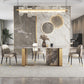 Nordic Glam Rectangle Sintered Stone Table Set 1/4/5/6/8 Pieces Dining Set 4 Pieces: Table, 3 Chairs Clearhalo 'Dining Room Sets' 'Dining Tables & Seating' 'dining_room_set' 'furn' 'furn_dining_room_set' 'Furniture' 'Kitchen & Dining Furniture' 5778458