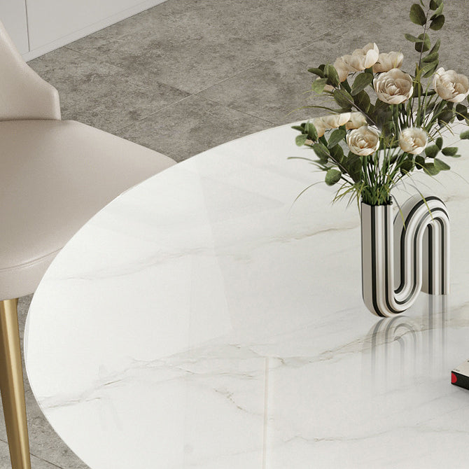 Nordic Glam Rectangle Sintered Stone Table Set 1/2/3/5/7 Pieces Dining Set Clearhalo 'Dining Room Sets' 'Dining Tables & Seating' 'dining_room_set' 'furn' 'furn_dining_room_set' 'Furniture' 'Kitchen & Dining Furniture' 5778480