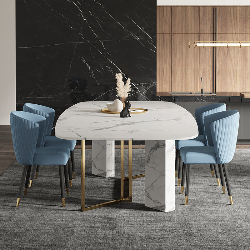 Set da tavolo di pietra glam Nordic Sinted 1/4/5/7 pezzi set da pranzo