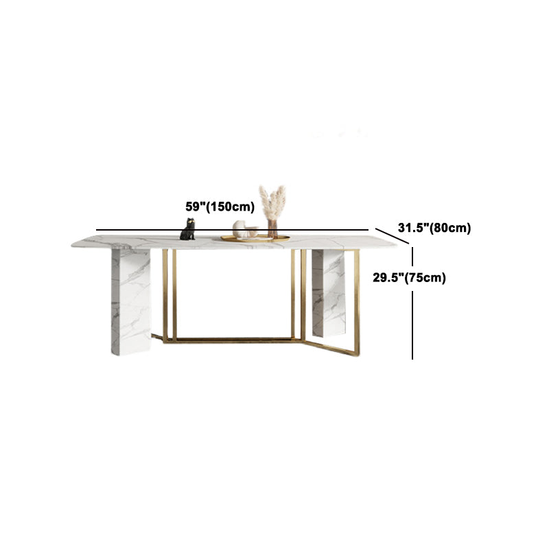 Set da tavolo di pietra glam Nordic Sinted 1/4/5/7 pezzi set da pranzo