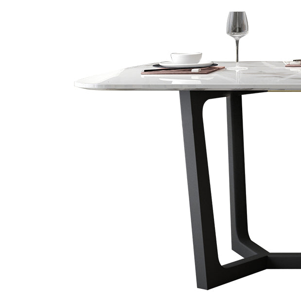 Juego de mesa de piedra sinterizada rectangular de estilo moderno 1/4/5/7 Piezas Set de comedor