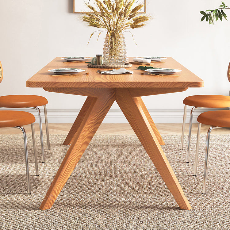 Rectangle Dining Set 1/2/5 Pcs Solid Wood Dining Table and Chairs Clearhalo 'Dining Room Sets' 'Dining Tables & Seating' 'dining_room_set' 'furn' 'furn_dining_room_set' 'Furniture' 'Kitchen & Dining Furniture' 5778622