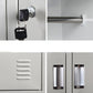 Contemporary Style Wardrobe Metal Home Wardrobe Closet with Locks