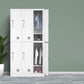 Contemporary Style Wardrobe Metal Home Wardrobe Closet with Locks