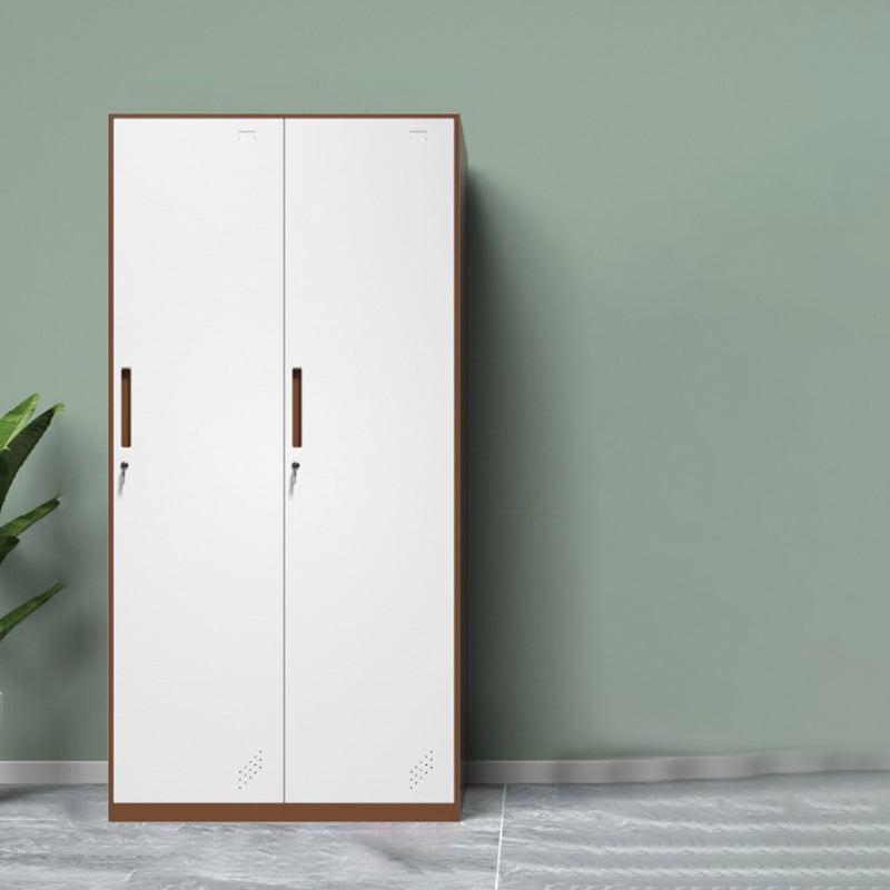 Contemporary Style Wardrobe Metal Home Wardrobe Closet with Locks