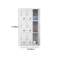 Contemporary Style Wardrobe Metal Home Wardrobe Closet with Locks
