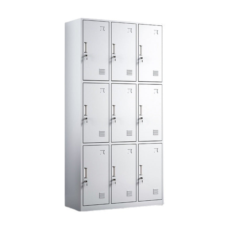 Modern Style Metal Wardrobe White Colour Freestanding Wardrobe Closet