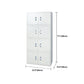 Modern Style Metal Wardrobe White Colour Freestanding Wardrobe Closet
