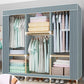 Contemporary Style Wardrobe Armoire Solid Wood Bedroom Wardrobe Closet with Shelves