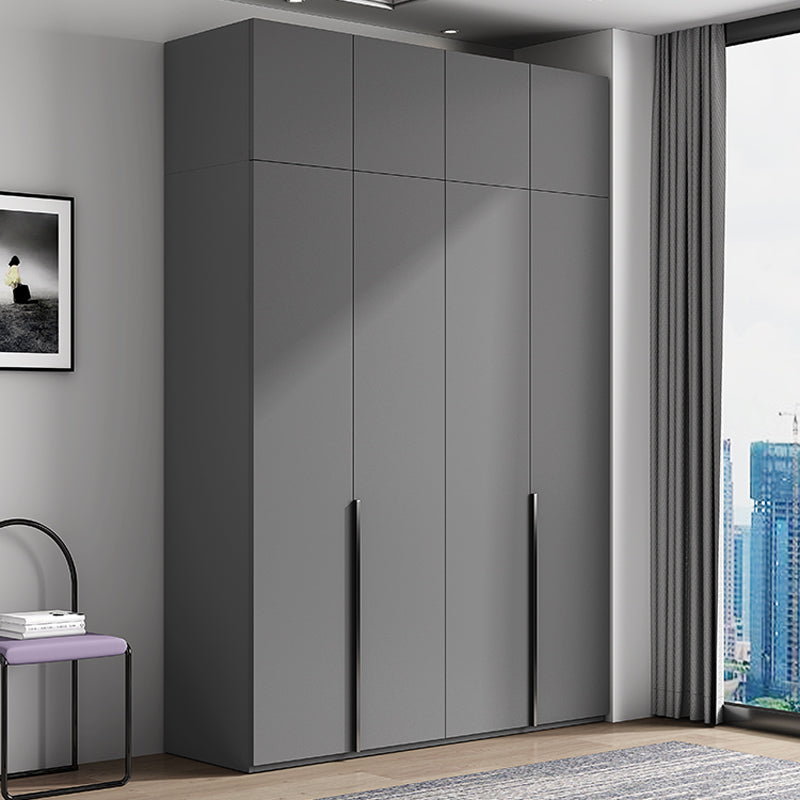 Armoire de couleur gris armoire en bois de chambre à coucher placard avec 1 tiroir