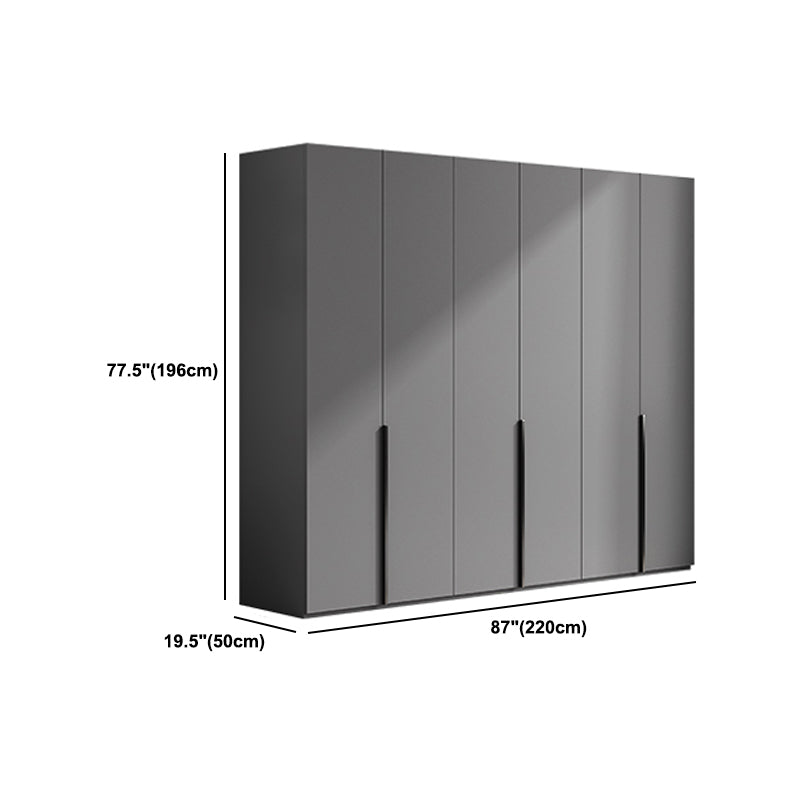 Armoire de couleur gris armoire en bois de chambre à coucher placard avec 1 tiroir