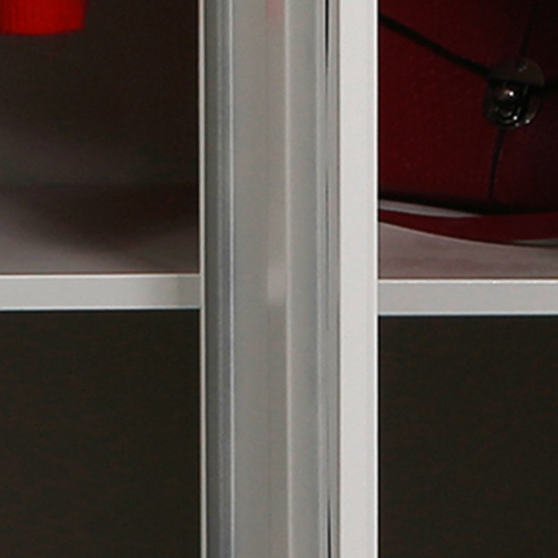 Hedendaagse stijl stalen garderobe witte kleur garderobe kast voor thuis