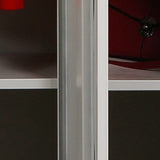 Hedendaagse stijl stalen garderobe witte kleur garderobe kast voor thuis