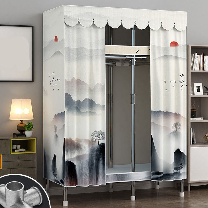 Armadio di guardaroba in acciaio in stile contemporaneo per la casa