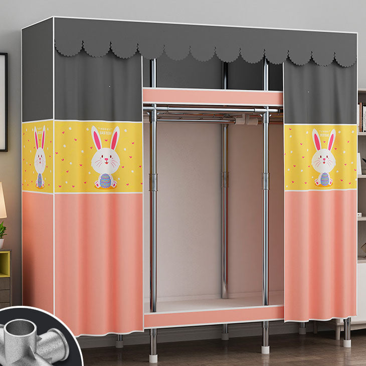 Armadio di guardaroba in acciaio in stile contemporaneo per la casa