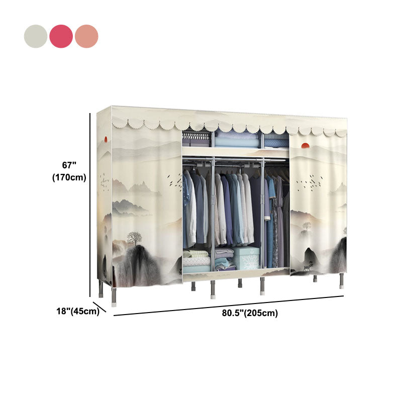 Armadio di guardaroba in acciaio in stile contemporaneo per la casa