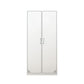 Contemporary Style Steel Wardrobe White Colour Wardrobe Closet with Lock