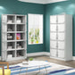 Contemporary Style Steel Wardrobe White Colour Wardrobe Closet with Lock