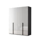 Contemporary Style Wood Wardrobe White Colour Soft Close Door Wardrobe Closet for Home