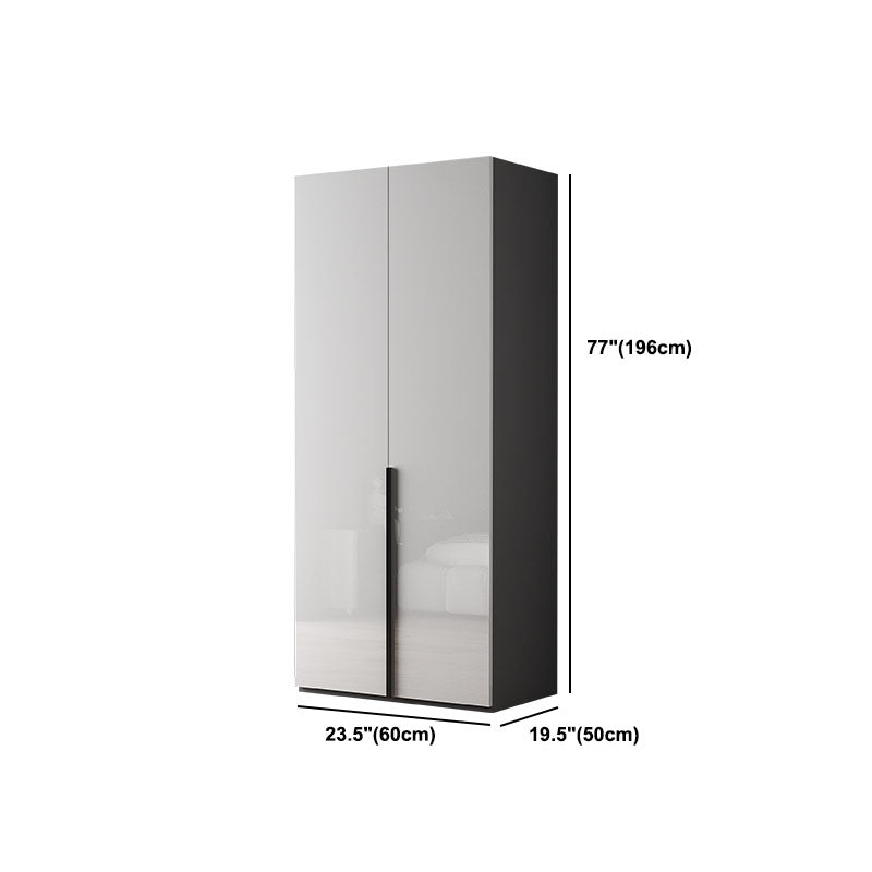 Contemporary Style Wood Wardrobe White Colour Soft Close Door Wardrobe Closet for Home