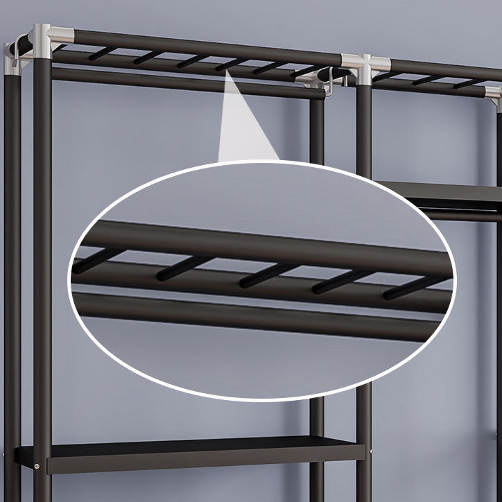 Contemporary Style Wardrobe 1 Door Steel Wardrobe Closet for Home