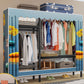 Contemporary Style Wardrobe 1 Door Steel Wardrobe Closet for Home