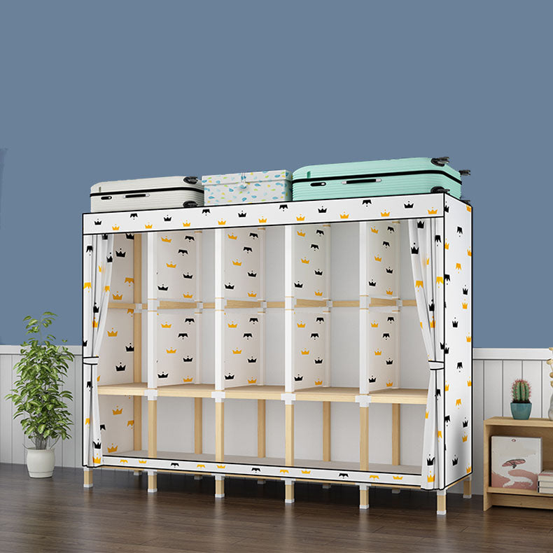 Hedendaagse stijl Solid Wood Garderobe 1-Drawer Garderobe Closet voor thuis