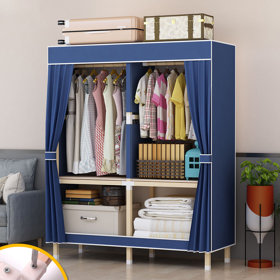 Hedendaagse stijl Solid Wood Garderobe 1-Drawer Garderobe Closet voor thuis
