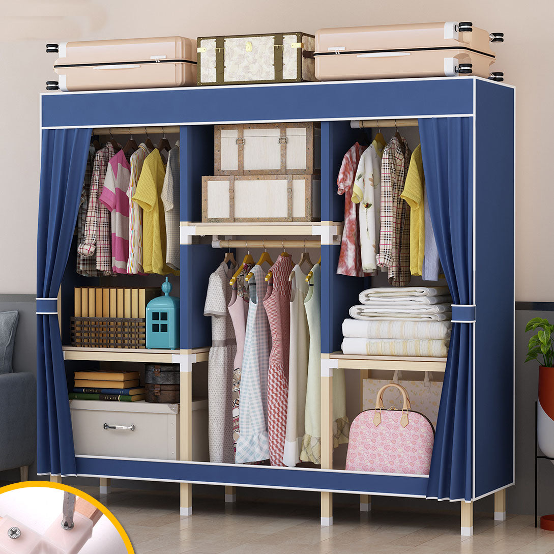 Hedendaagse stijl Solid Wood Garderobe 1-Drawer Garderobe Closet voor thuis