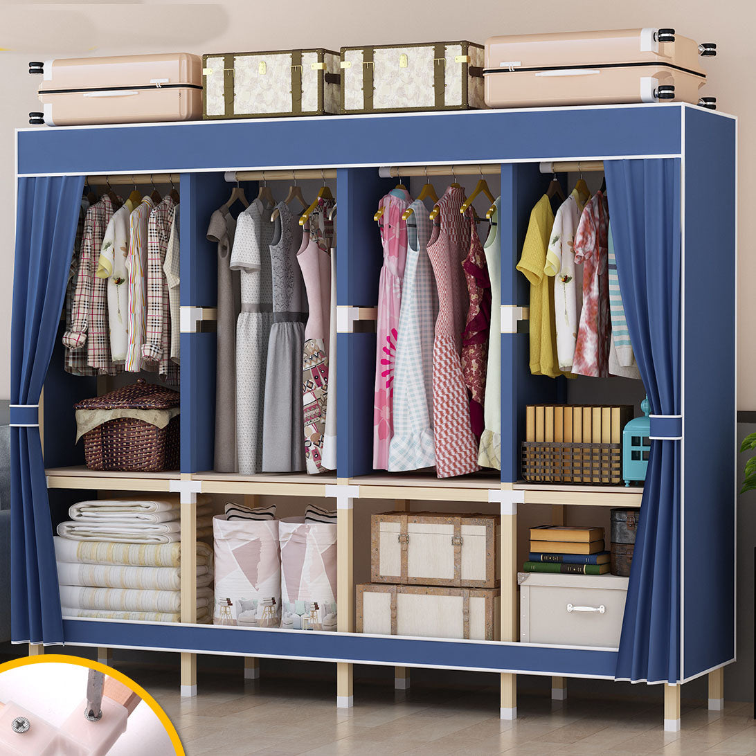 Hedendaagse stijl Solid Wood Garderobe 1-Drawer Garderobe Closet voor thuis