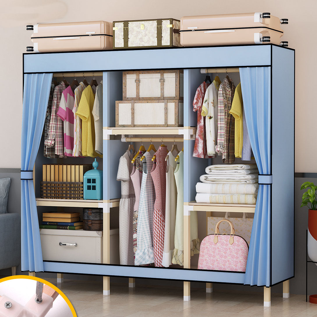 Hedendaagse stijl Solid Wood Garderobe 1-Drawer Garderobe Closet voor thuis