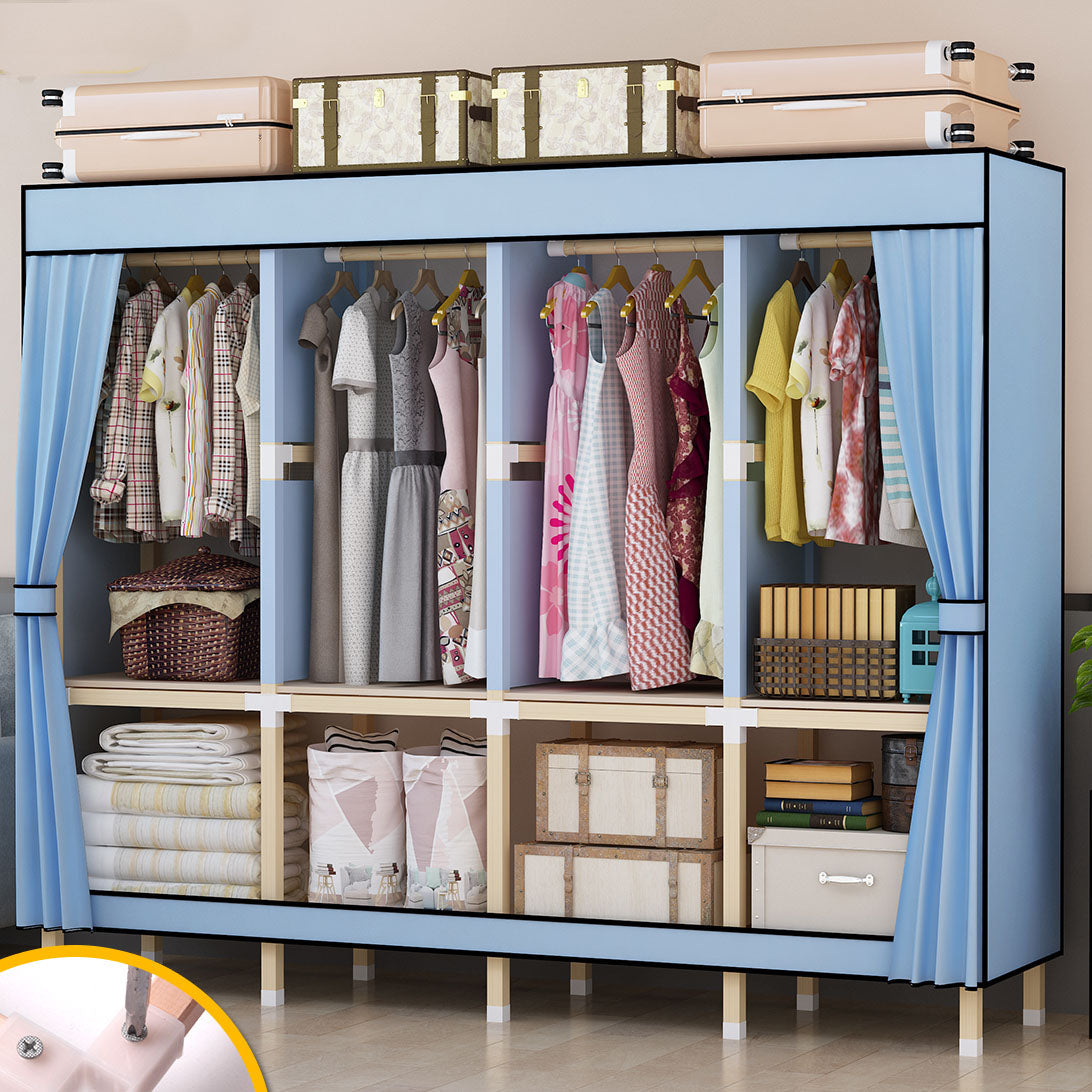 Hedendaagse stijl Solid Wood Garderobe 1-Drawer Garderobe Closet voor thuis