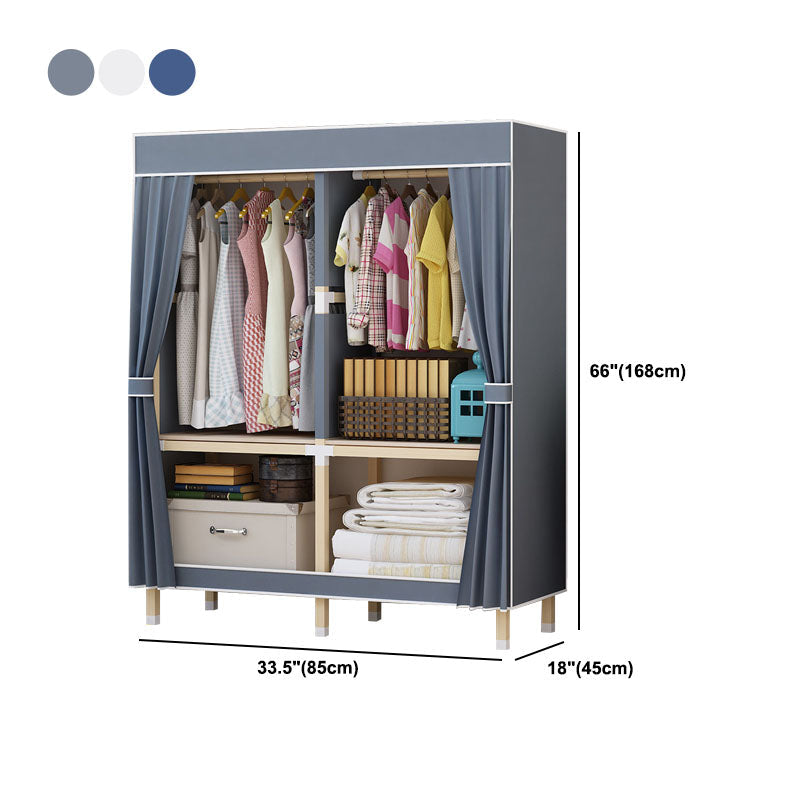 Hedendaagse stijl Solid Wood Garderobe 1-Drawer Garderobe Closet voor thuis