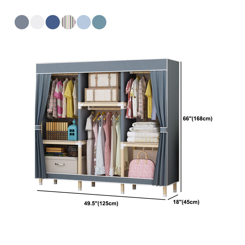Hedendaagse stijl Solid Wood Garderobe 1-Drawer Garderobe Closet voor thuis