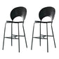 Metal Footrest Bristol Counter Stool Industrial Armless Bar Stool