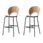Metal Footrest Bristol Counter Stool Industrial Armless Bar Stool