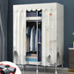 Contemporary Style Steel Wardrobe 2 Shelves Wardrobe Closet for Home