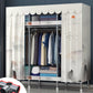Contemporary Style Steel Wardrobe 2 Shelves Wardrobe Closet for Home
