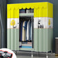 Contemporary Style Steel Wardrobe 2 Shelves Wardrobe Closet for Home
