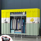 Contemporary Style Steel Wardrobe 2 Shelves Wardrobe Closet for Home
