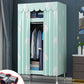 Contemporary Style Steel Wardrobe 2 Shelves Wardrobe Closet for Home